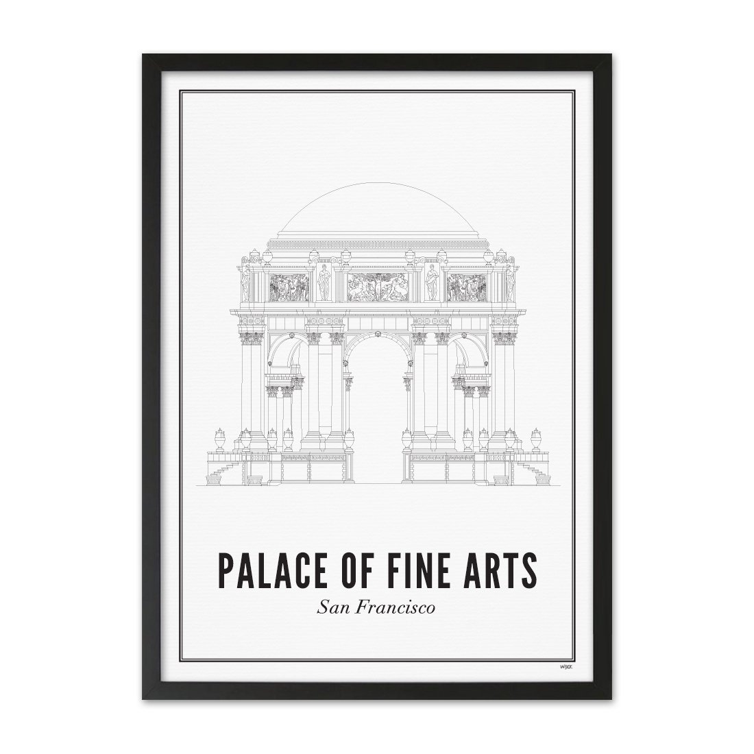 Poster van San Francisco - Palace of Fine Arts | WIJCK. 
